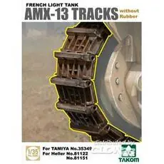 French Light Tank AMX-13 Tracks without Rubber
