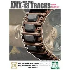 French Light Tank AMX-13 Tracks with Rub Rubber