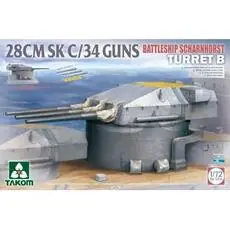BATTLESHIP SCHARNHORST Tur. B 28CMSK C/34GUNS in 1:72
