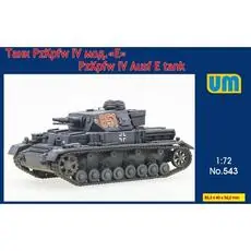 Pz.Kpfw IV Ausf E WWII German tank in 1:72
