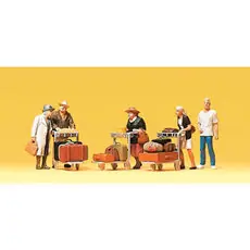 1:87 Reisende mit Kofferkuli