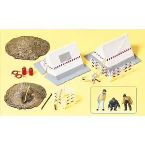 1:87 Fernmeldearbeiter mit Bauzelt