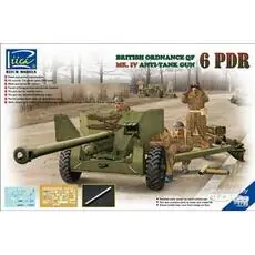Ordanance QF 6-Pdr.MK.IV Late War Infant Anti-tank Gun(w/Metal gun Barrel in 1:35)