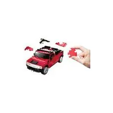 3D-Puzzle Hummer H2 -rot-  im Maßstab 1:32