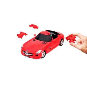 3D- Puzzle - Mercedes Benz SLS AMG Rot
