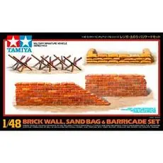 1:48 WWII Diorama-Set Mauern&Sandsäcke