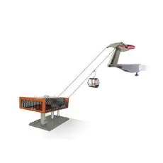 Elektrische Umlaufseilbahn Grau/orange Maßstab 1:32