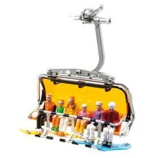6 Figuren sitzend m.Snowboard