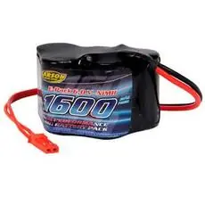 6V/1600mAh NiMH Empfängerakku Hump BEC