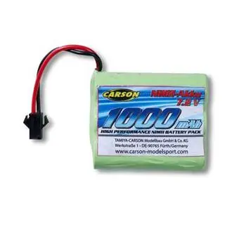 7,2V/1000mAh NiMH JST 108049/50/51