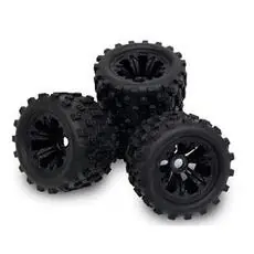 1:8 Räder Set (4) schwarz KOD