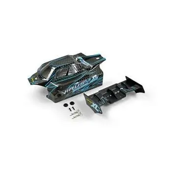 Karosserie Virus XL schwarz/türkis