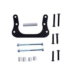 DT03 Verstre.Dämpferbrücke vo.Carbon 2mm