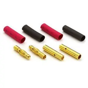 Goldkontakte 4mm 2x Buchse, 2x Stecker