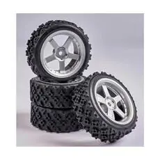 1:10 Räderset 5 Sp. Rallye (4) silber