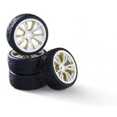 1:10 Räderset(4) M-Design weiß/gold 26mm