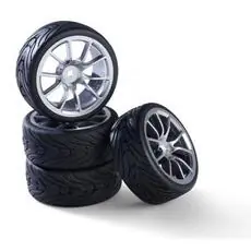 1:10 Räderset (4) Design 10 Sp.silb.26mm
