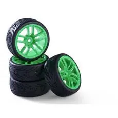 1:10 Räderset (4) 10 Sp. grün 26mm+3mm