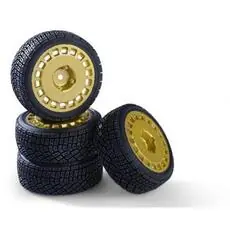 1:10 Räderset(4) Rally Design2 gold 26mm