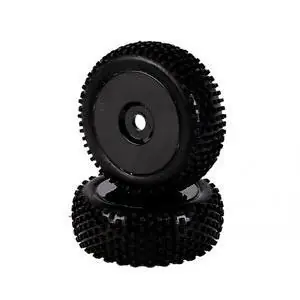 1:8 Reifen-/Felgenset Dish, schwarz 2St.