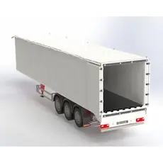 1:14 3-Achs Kofferauflieger m.Schubboden