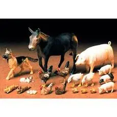 1:35 Diorama-Set Haustiere (18)