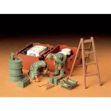 1:35 Diorama-Set Dt. Panzer Instands.(2)