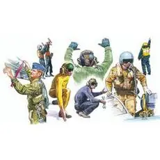 1:72 NATO Piloten und Bodenpersonal