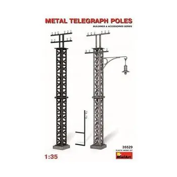 1:35 Telegraphenmasten Metall
