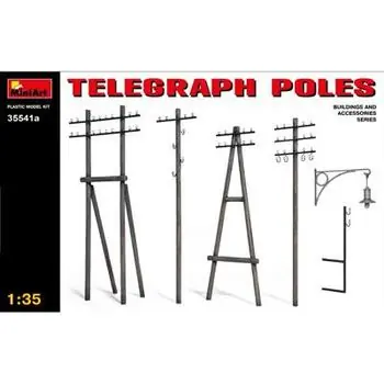 1:35 Telegraphenmasten Holz