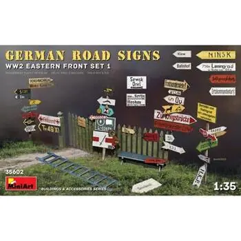 1:35 WW2 Dt. Verkehrszeichen Set 1 Ost