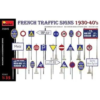 1:35 Verkehrsschilder Frankreich 1930-40