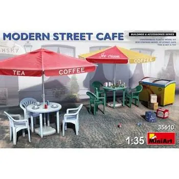 1:35 Straßenkaffeemöbel modern
