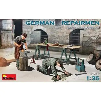 1:35 Fig. Dt. Mechaniker m. Zubehör