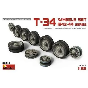 1:35 Laufrollen-Set T-34 Serie 1943-44