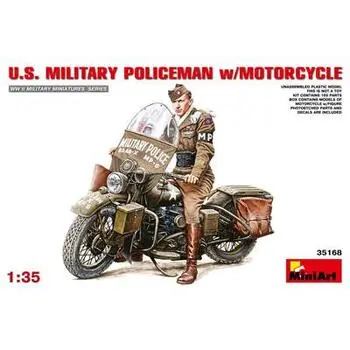 1:35 US Militär Polizei m. Motorrad (1)