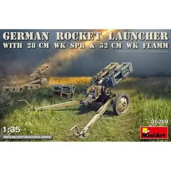German Rocket Launcher with 28cm WK Spr & 32cm WK Flamm in 1:35