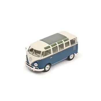 1:32 VW T1 Samba Bus Blau/Weiß DieCast