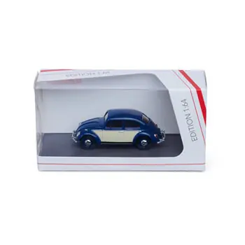 1:64 VW Käfer 2-far. Dkl.Blau/Elfenbein