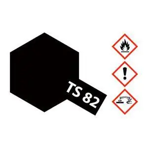 TS-82 Gummi-Schwarz matt 100ml