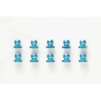 5mm Alu Kugelkopfmuttern kurz (10) blau