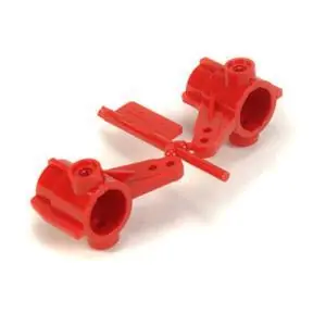 TA-01/DF-01 Achsschenkel (2) vorne rot