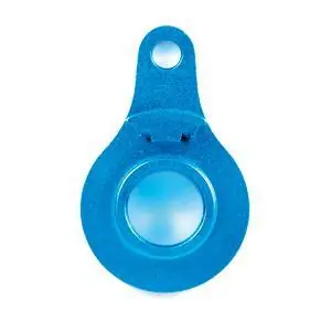 Alu Ruderhorn Blau elox. H.T.Servo Saver
