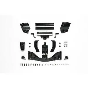 F104 Spoiler-Set Schw. Vo/hi (H/J-Teile)