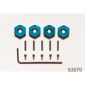 Radmitnehmer (4) Alu 4mm blau