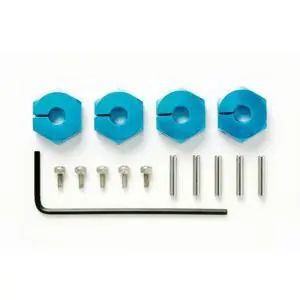 Radmitnehmer (4) Alu 5mm blau