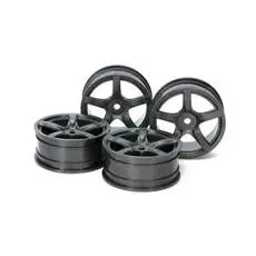 1:10 Felgen (4) 5-Speichen hart 24mm