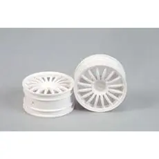 1:10 Felgen (2) 16-Speichen weiss 26mm