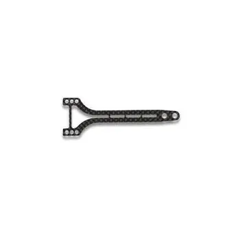 TRF421X Carb. Oberdeck hinten/2tlg. 2mm