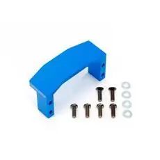 TT-02 Alu Lenkservo-Halter blau elox.